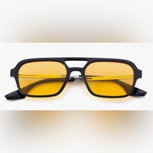 Vintage flat aviator sunglasses